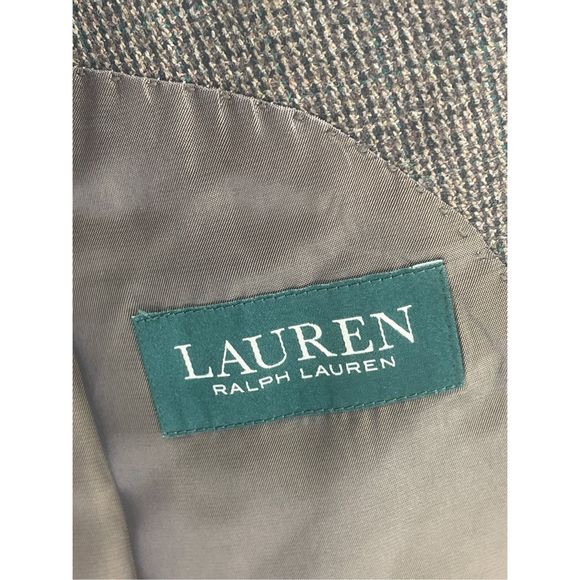 Ralph Lauren Blazer Men 46 Long‎ 46L Brown Black Wool Tweed Suit Sport Coat - Picture 11 of 12